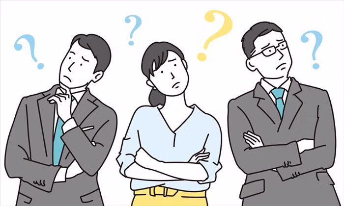 悩んでいる男女